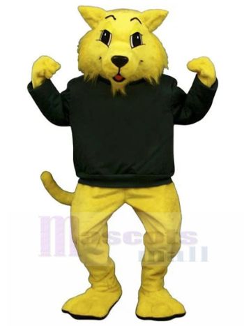 Wildkatze maskottchen kostüm