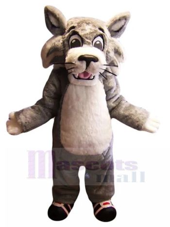 wildkatze maskottchen kostüm