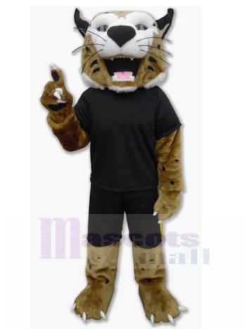 wildkatze maskottchen kostüm