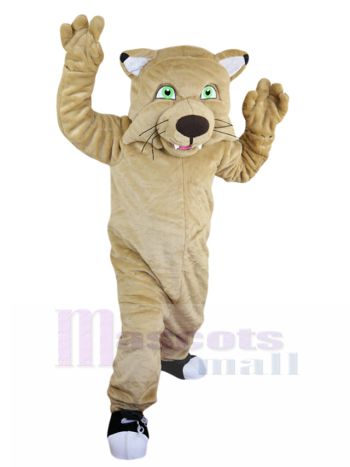 wildkatze maskottchen kostüm