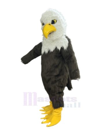 Plüsch Braun und Weiß Weißkopfseeadler Maskottchen Kostüm