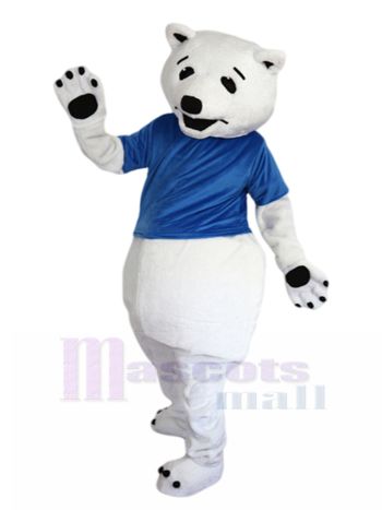 Eisbär maskottchen kostüm