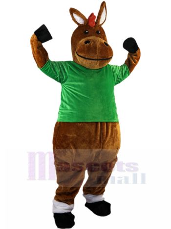 Esel maskottchen kostüm