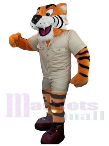 Tiger maskottchen kostüm