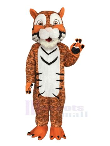 Erbittert Niedlich Tiger Maskottchen Kostüm