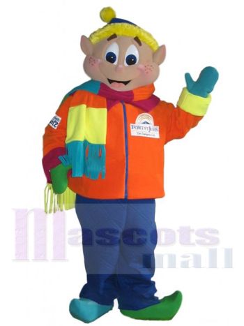 Elf maskottchen kostüm