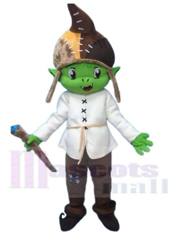 Kobold maskottchen kostüm