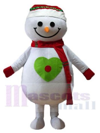 Schneemann maskottchen kostüm