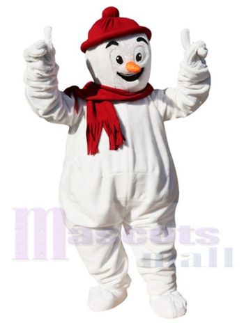 Schneemann maskottchen kostüm
