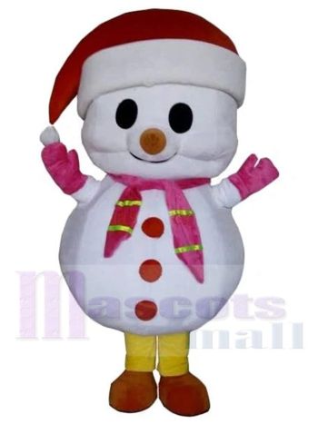 Schneemann maskottchen kostüm