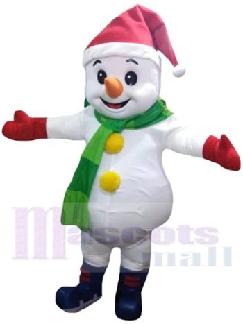 Schneemann maskottchen kostüm