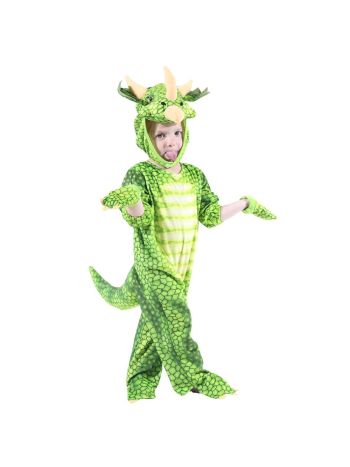 Grün Triceratops Dinosaurier Kostüm Dinosaurier Overall Halloween Weihnachten Kleid oben Geschenk zum Kind