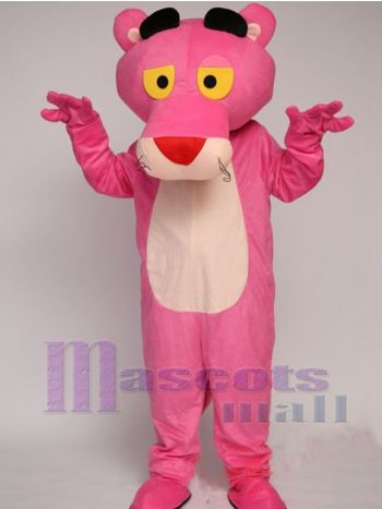Spoofing von Pink Panther Maskottchenkostüm