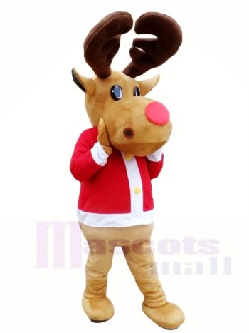 Weihnachten Hirsch Braun Rentier Maskottchen Kostüme Xmas Tier