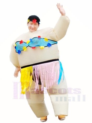 hawaiisch Tanzen Hula Rock Aufblasbare Halloween Weihnachts kostüme für Erwachsene