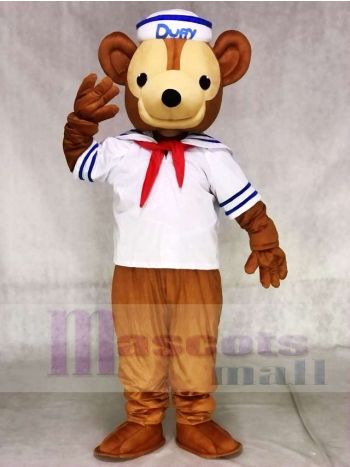 Duffy das weiße Hemd Seemann Bär Maskottchen Kostüme Tier