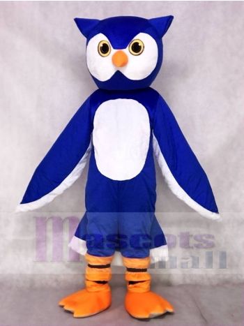 Blaues Eulen Maskottchen Kostüm Tier