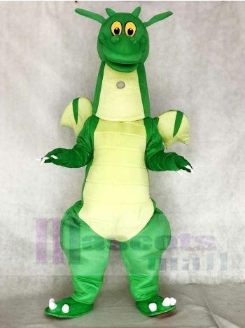 Grüner Drache Maskottchen Kostüme mit Flügeln