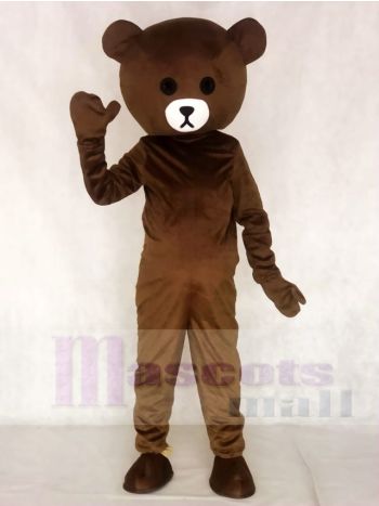 Braun Bär Maskottchen Kostüme Line Town Freunde Tier