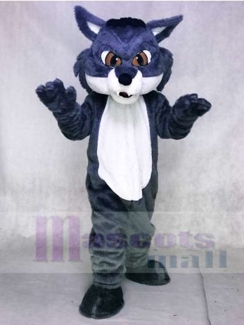 Heftiger grauer Schnee Fuchs Maskottchen Kostüme Tier