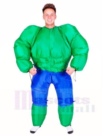 Superheld Muscle Incredible Hulk Aufblasbare Halloween Weihnachten Kostüme für Erwachsene