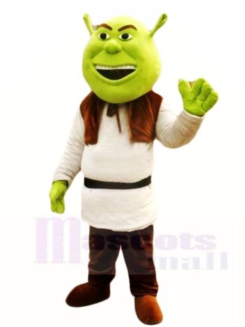 Shrek Grünes Oger Maskottchen Kostüm Märchen