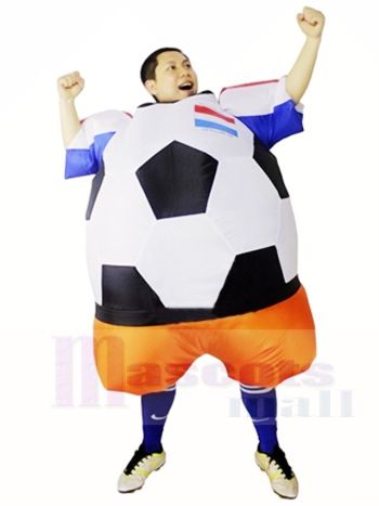 Weltmeisterschaft Niederlande Fußballspieler aufblasbares Halloween Weihnachten Kostüme für Erwachsene