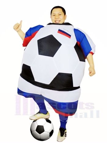 Weltmeisterschaft Russland Fußballspieler Aufblasbares Halloween Weihnachten Kostüme für Erwachsene