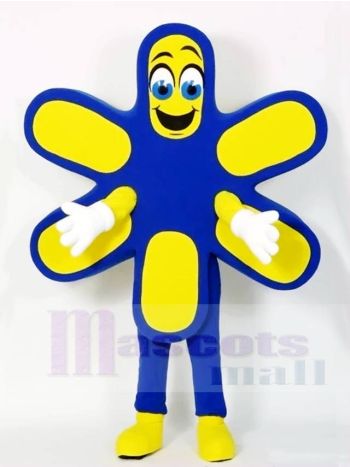 Blaue und gelbe Blume Maskottchen Kostüme Pflanze