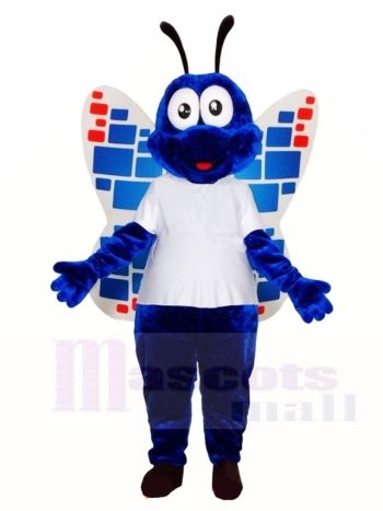 Blauer Schmetterling Maskottchen Kostüme Insekt