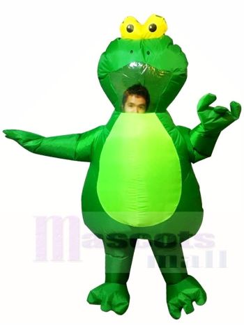 Grüner Frosch Aufblasbar Halloween Weihnachten Kostüme für Erwachsene