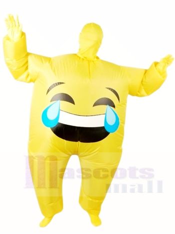 Emoji Schrei aufblasbar Halloween Xmas Blow Up Kostüme für Erwachsene