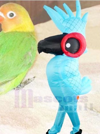 Rio Blau Papagei Vogel Aufblasbar Halloween Weihnachten Sprengen Sie Kostüme für Erwachsene