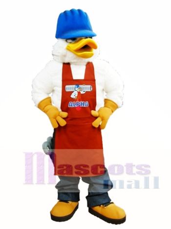 Alpha Duck Maskottchen Kostüm Weiß Kanada Ente Maskottchen Kostüm