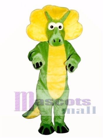 Grünes Triceratops Maskottchen Kostüm Tier