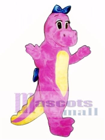 Dina Dinosaurier mit Bögen Maskottchen Kostüm