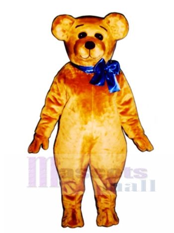Niedlichen Teddy mit Bogen Weihnachten Maskottchen Kostüm