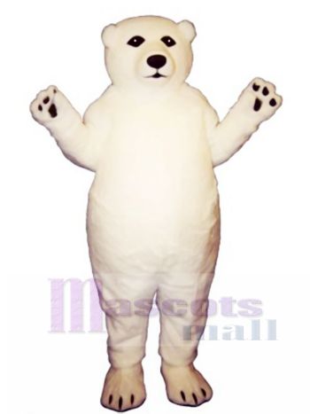 Fatty Polar Bear Mascot Costume