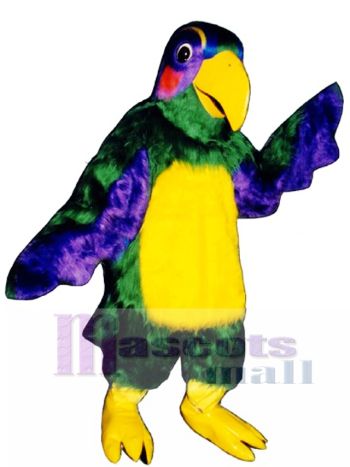 Nettes buntes Papageien Maskottchen Kostüm