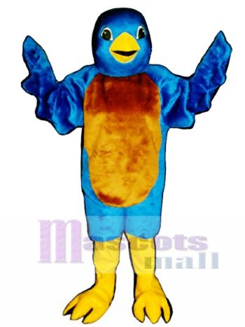 Nettes blaues Vogel Maskottchen Kostüm
