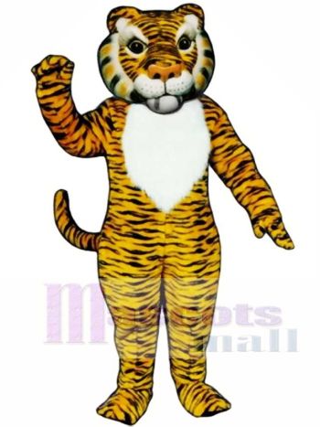 Netter Comic Tiger Maskottchen Kostüm