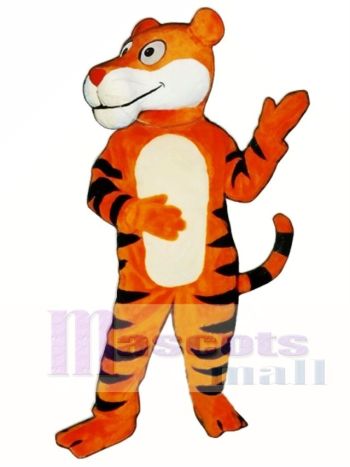 Nettes freundliches Tiger Maskottchen Kostüm Tier