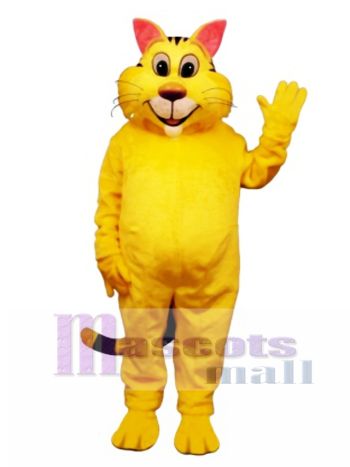 Niedlich Großer Yeller Katzen Maskottchen Kostüm
