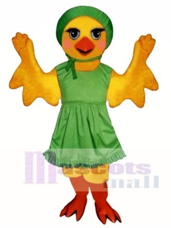 Niedlich Chickie Küken mit Schürze & Hut Maskottchen Kostüm Tier