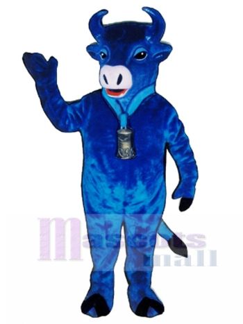 Blau Belle Rinder Maskottchen Kostüm