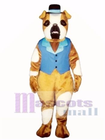 Niedlich Mops Hund mit Hut & Weste Maskottchen Kostüm Tier 