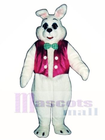 Osterhase mit Weste & Bowtie Maskottchen Kostüm