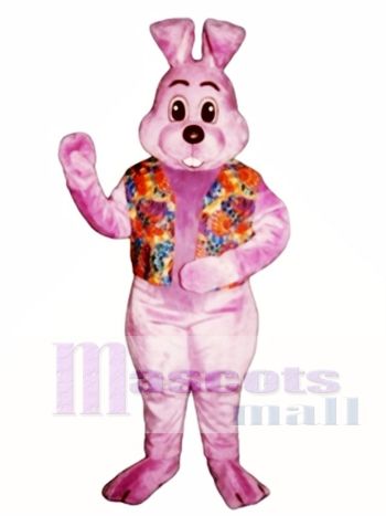 Ostern Lavendel Louie mit Weste Hase Kaninchen Maskottchen Kostüm