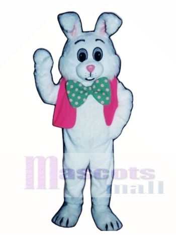 Fett Hase Kaninchen mit Weste & Bowtie Maskottchen Kostüm