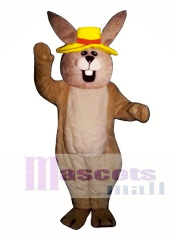Ostern Jolly Hase Kaninchen mit Hut Maskottchen Kostüm